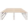 Voir la diapositive 4 : VIDAXL Cadre de lit sans matelas blanc 100x200 cm bois de pin massif