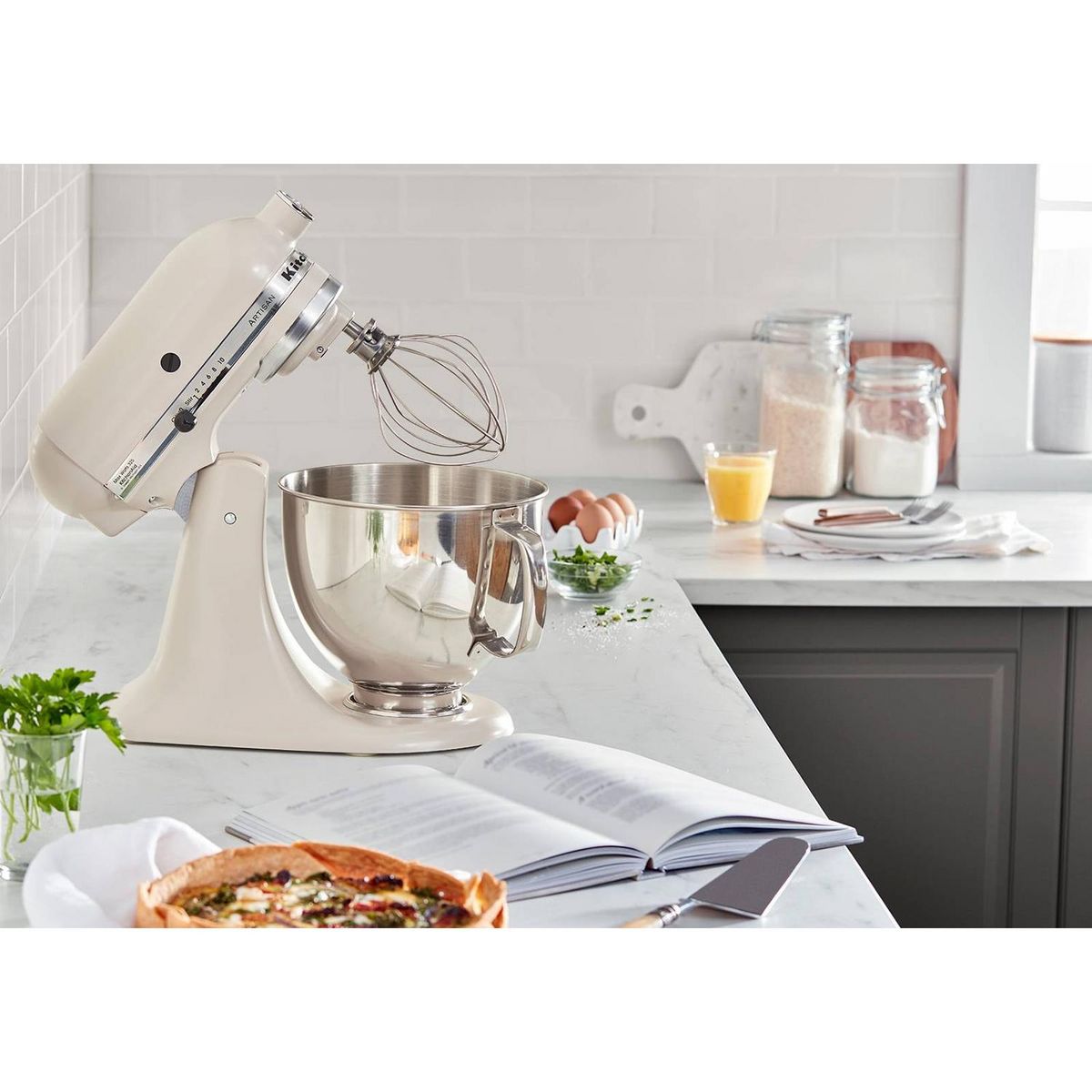 KitchenAid Robot sur socle 4,8l 300w milkshake - 5ksm125emh