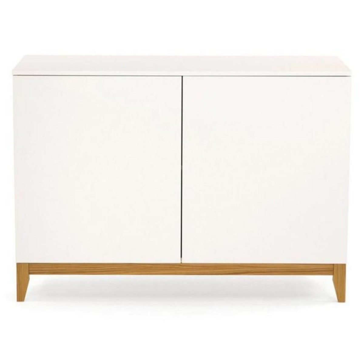 Paris Prix Buffet 2 Portes  Blanco  120cm Blanc & Chêne