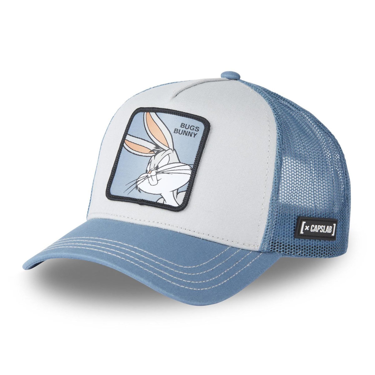 CAPSLAB Casquette trucker avec filet et patch Looney Tunes Bugs Bunny 2