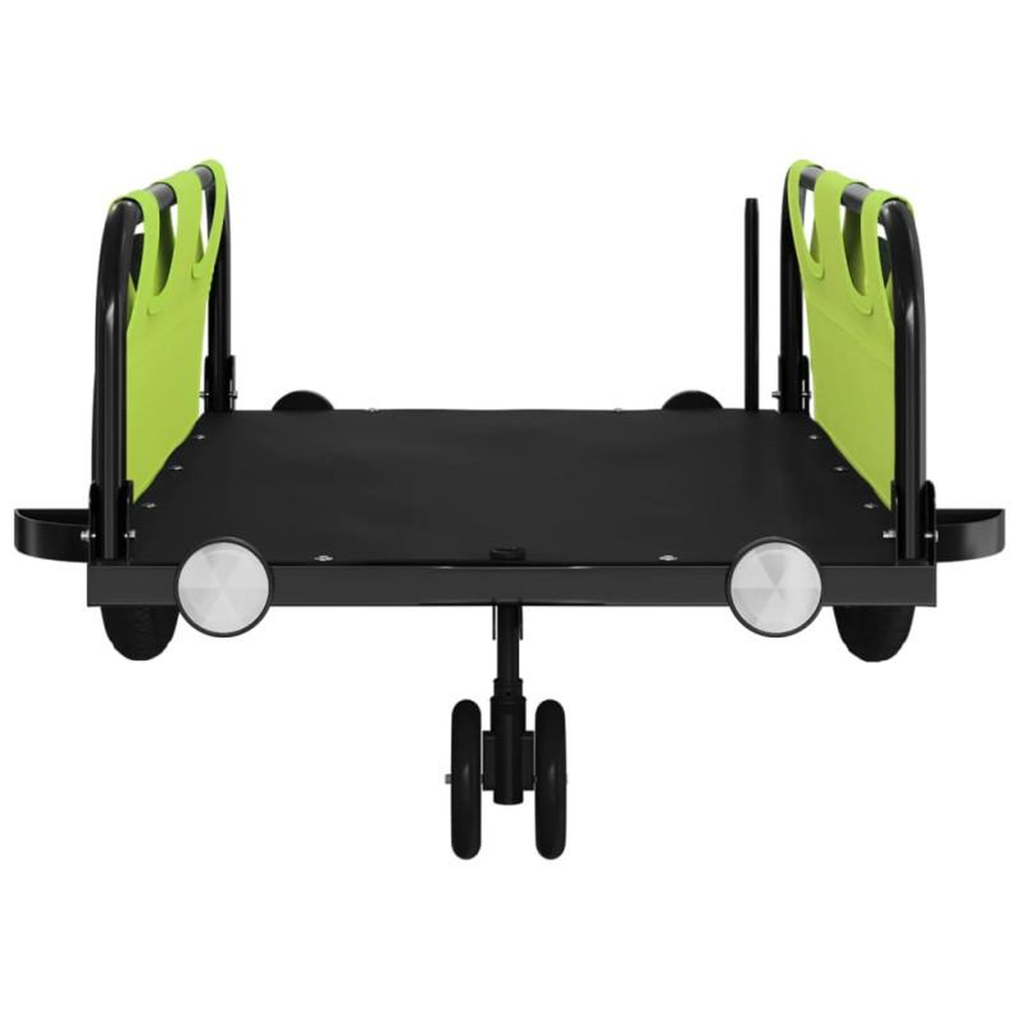 Voir la diapositive 5 : VIDAXL Remorque de vélo vert tissu oxford et fer