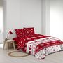 Voir la diapositive 4 : Douceur d'Intérieur Housse de couette 240x220 + 2 taies FLOCONETTE microfibre flanelle