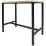 Voir la diapositive 3 : The Home Deco Factory Ensemble mange debout et 4 tabourets Kalo - Marron et noir