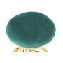 Voir la diapositive 2 : Paris Prix Tabouret Design  Wesley  49cm Vert & Or