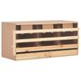Voir la diapositive 2 : VIDAXL Pondoir 3 compartiments 96x40x45 cm bois de pin massif
