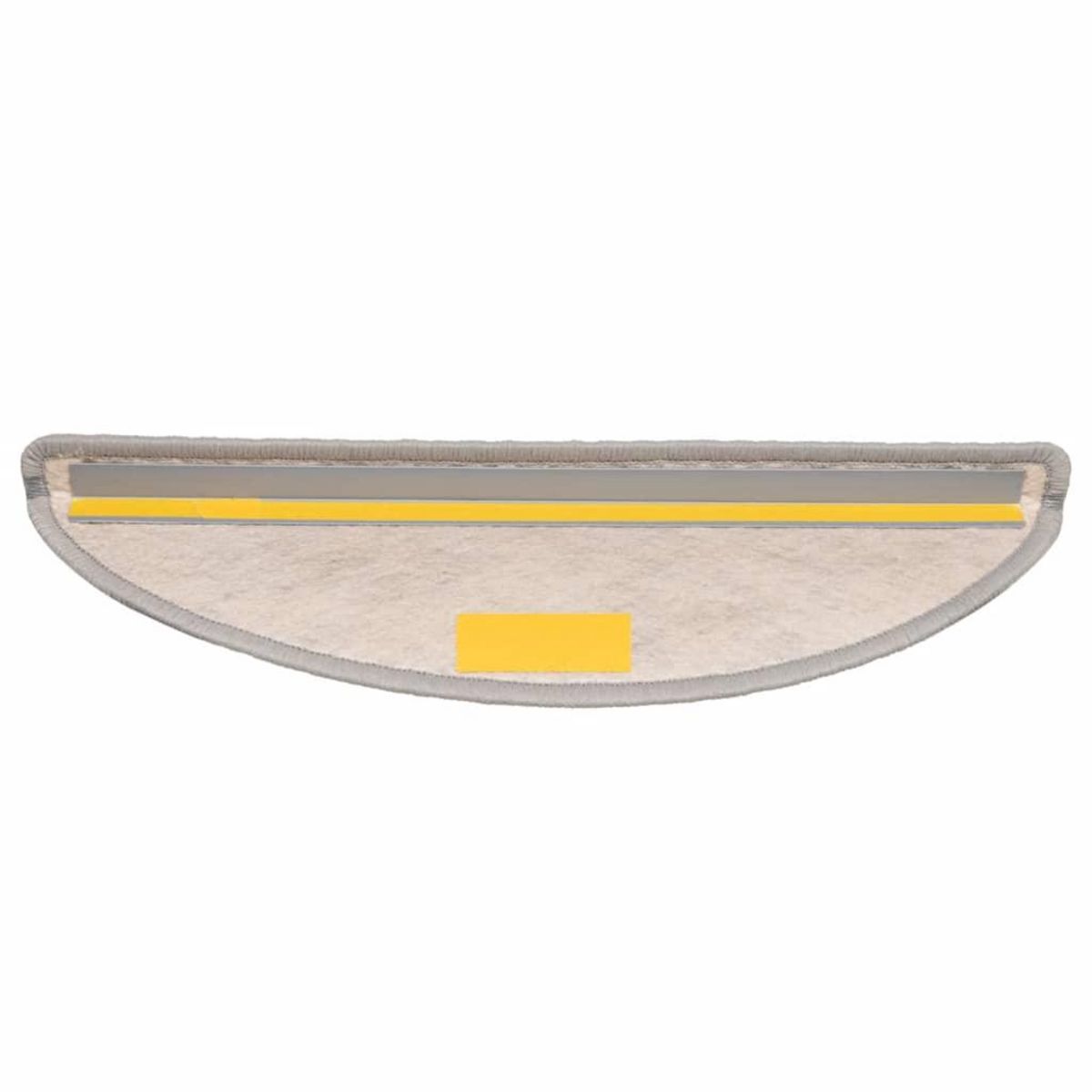 VIDAXL Tapis d'escalier autocollants 30 pcs 56x17x3 cm platine