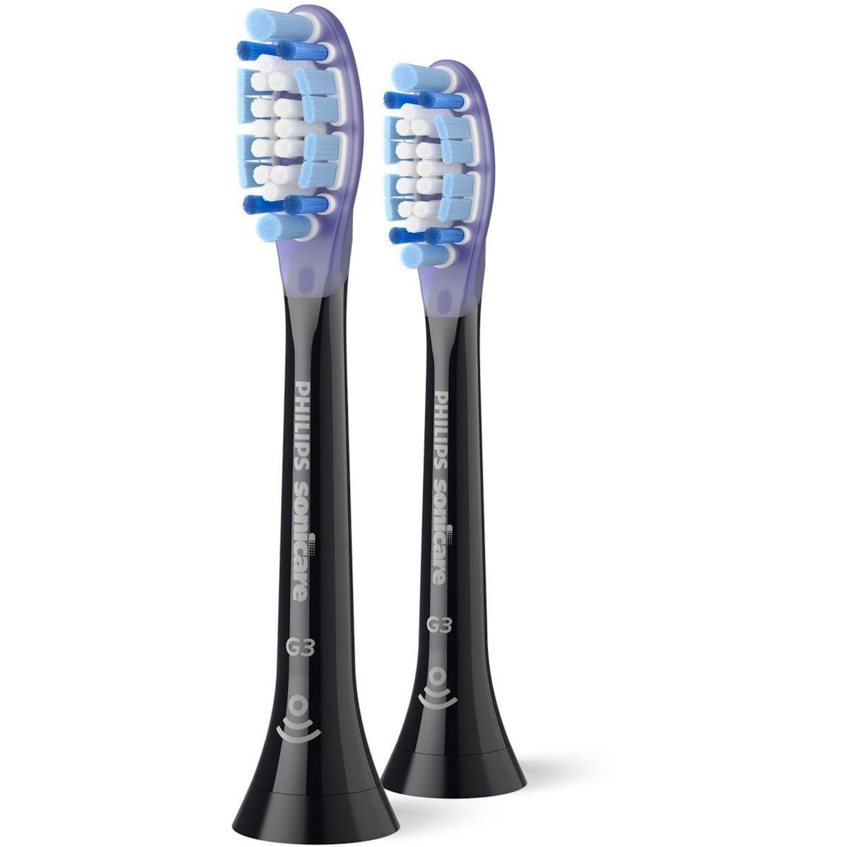 Philips Brossette dentaire Sonicare lot de 2 -  HX9052/88 black Gum Care - soin des gencives G3
