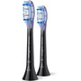 Voir la diapositive 2 : Philips Brossette dentaire Sonicare lot de 2 -  HX9052/88 black Gum Care - soin des gencives G3