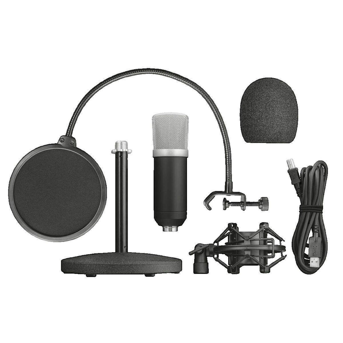 Trust Microphone USB Trust Emita Cardioïde