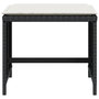 Voir la diapositive 5 : VIDAXL Tabourets de jardin et coussins lot de 4 noir 40x40x35 cm rotin