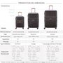 Voir la diapositive 2 : Delsey Lot 3 valises rigides Flanerie Se dont 1 cabine Polycarbonate TSA