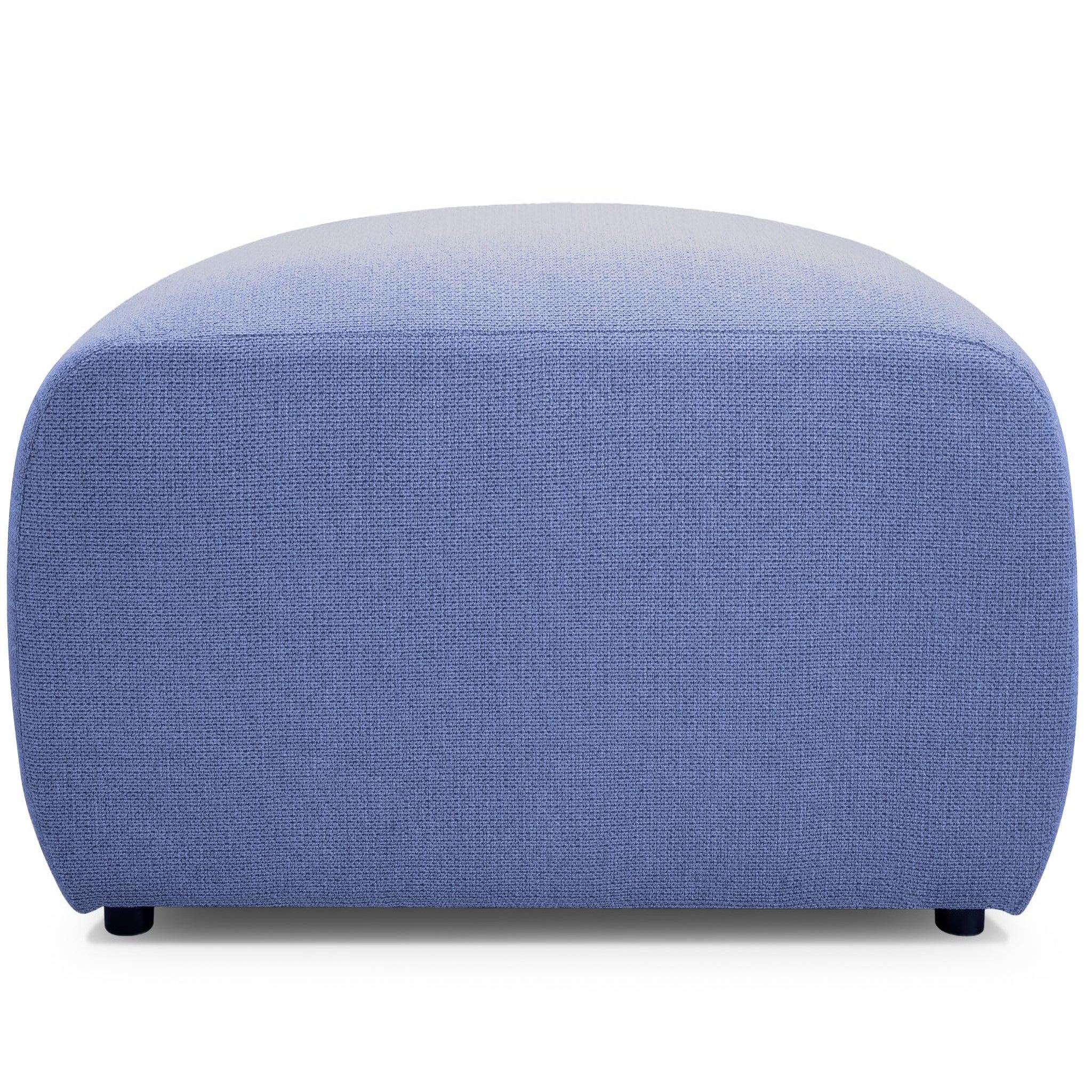 Voir la diapositive 1 : CASANOVA PARIS Sacha - pouf en tissu chiné 105x57x40