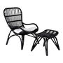 Voir la diapositive 1 : Paris Prix Fauteuil de Jardin en Rotin  Ella  131cm Noir