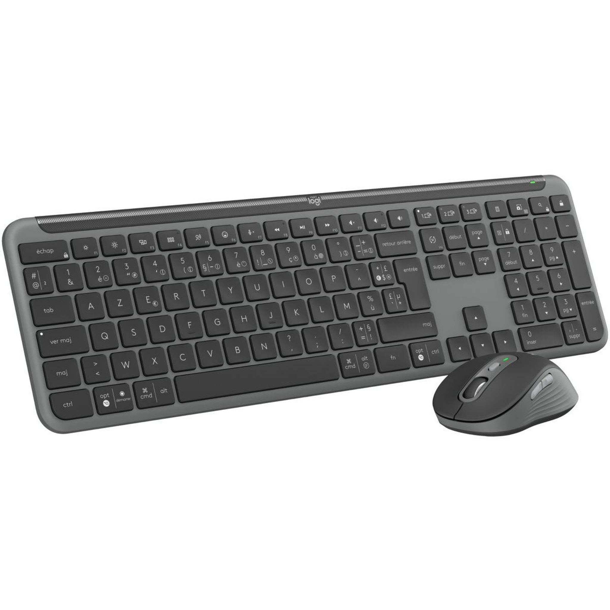 Logitech Clavier + souris mk950 signature slim bluetooth graphite