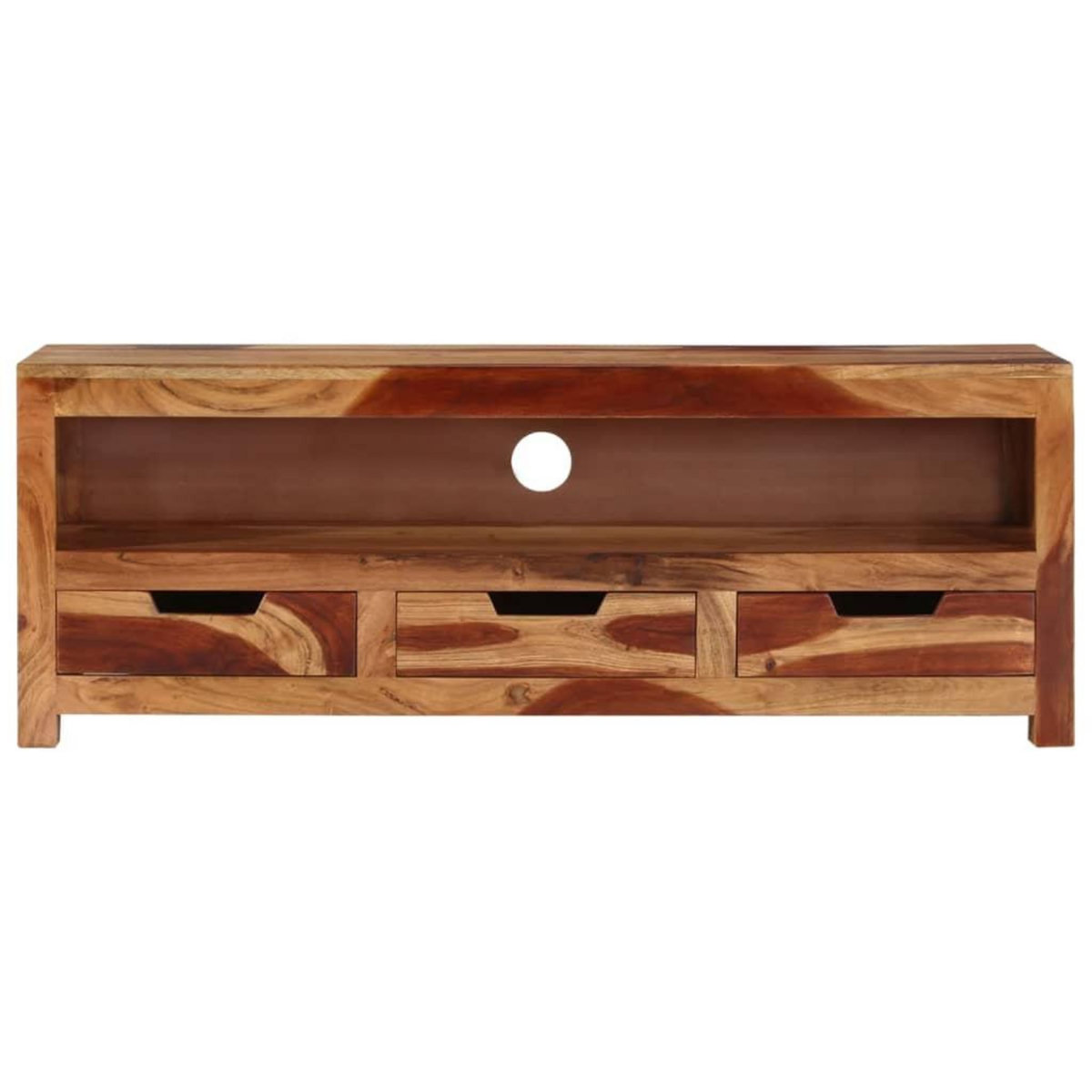 VIDAXL Meuble TV 110x30x40 cm Bois d'acacia massif