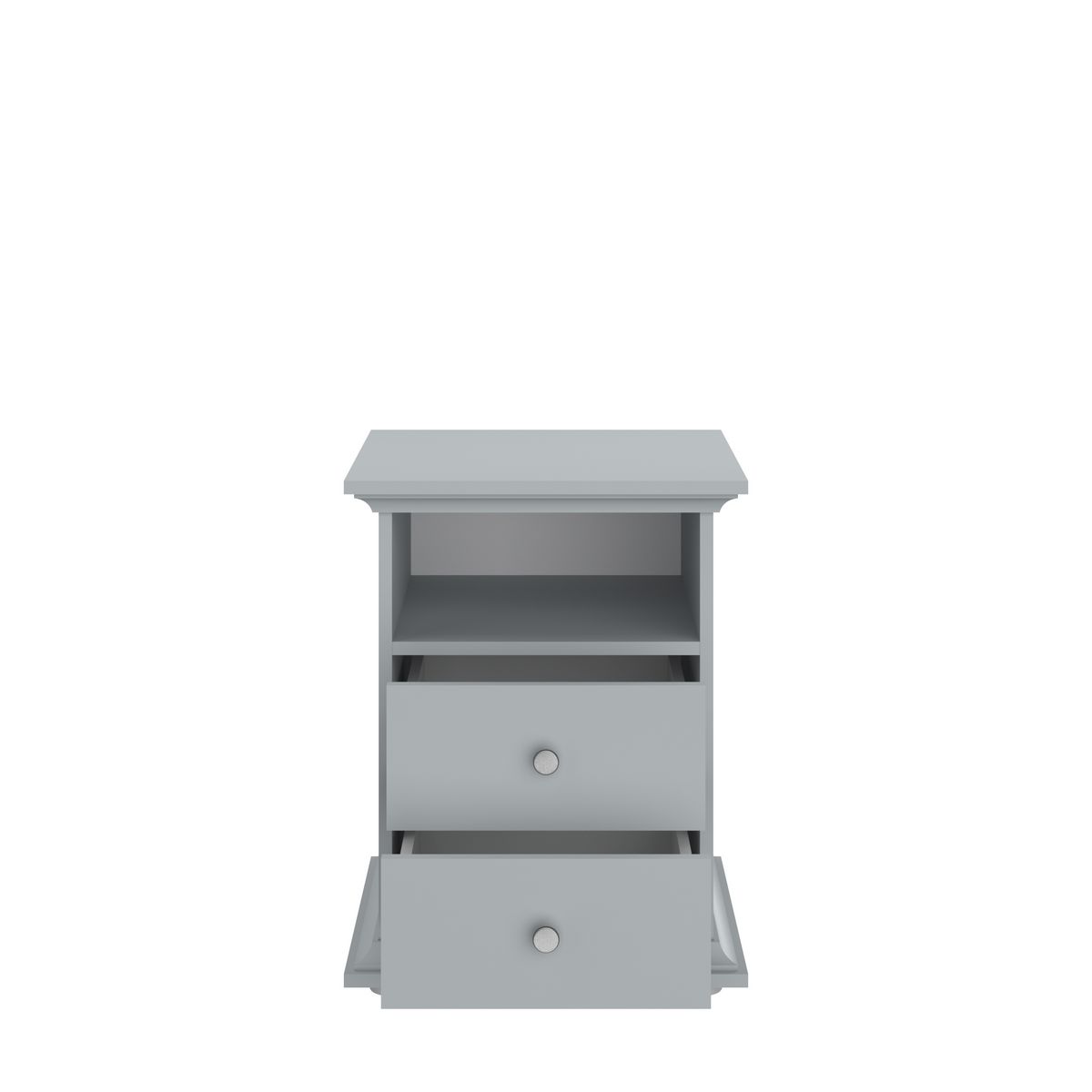 Chevet 1 niche 2 tiroirs L45cm NESRINE