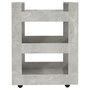 Voir la diapositive 5 : VIDAXL Chariot de cuisine Gris beton 60x45x80 cm Bois d'ingenierie