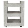 Voir la diapositive 5 : VIDAXL Chariot de cuisine Gris beton 60x45x80 cm Bois d'ingenierie