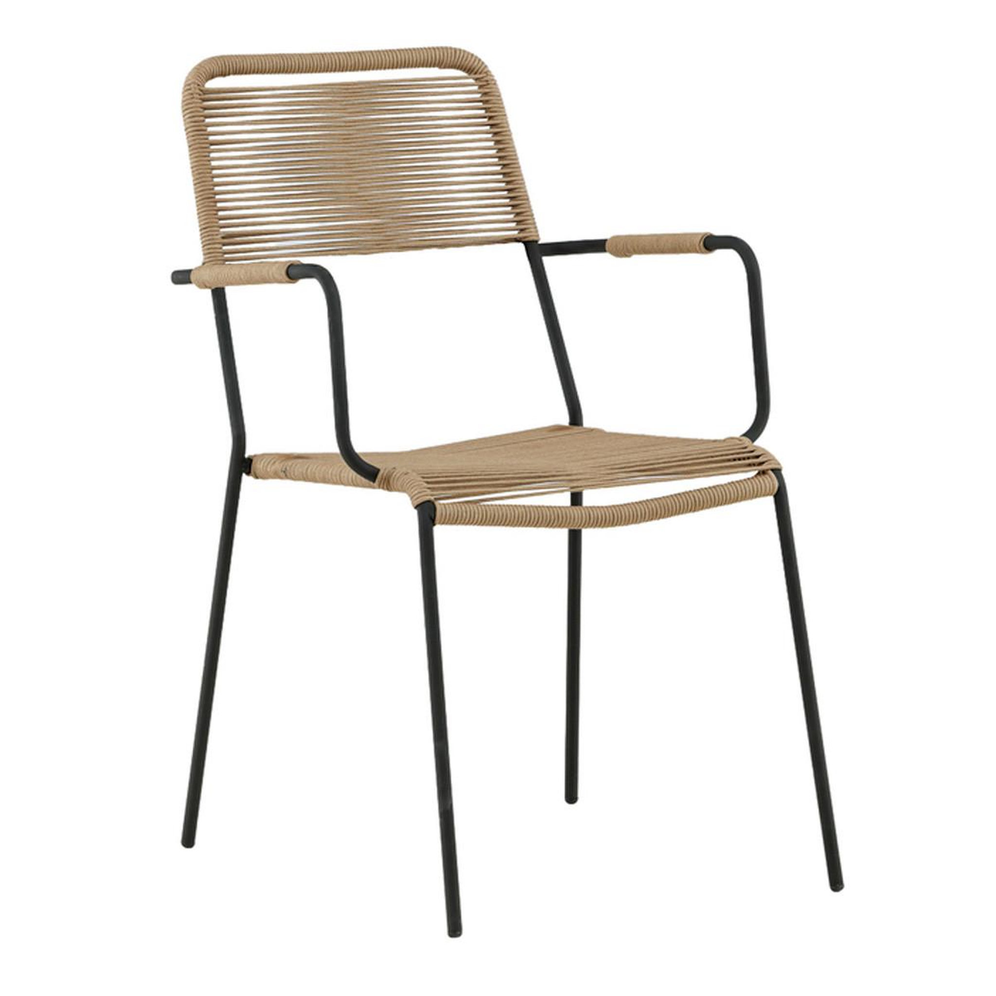 Paris Prix Chaise de jardin  lindos  85cm naturel & noir