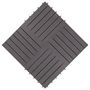 Voir la diapositive 4 : VIDAXL Carreaux de terrasse 20pcs Delavage gris 30x30 cm Acacia solide