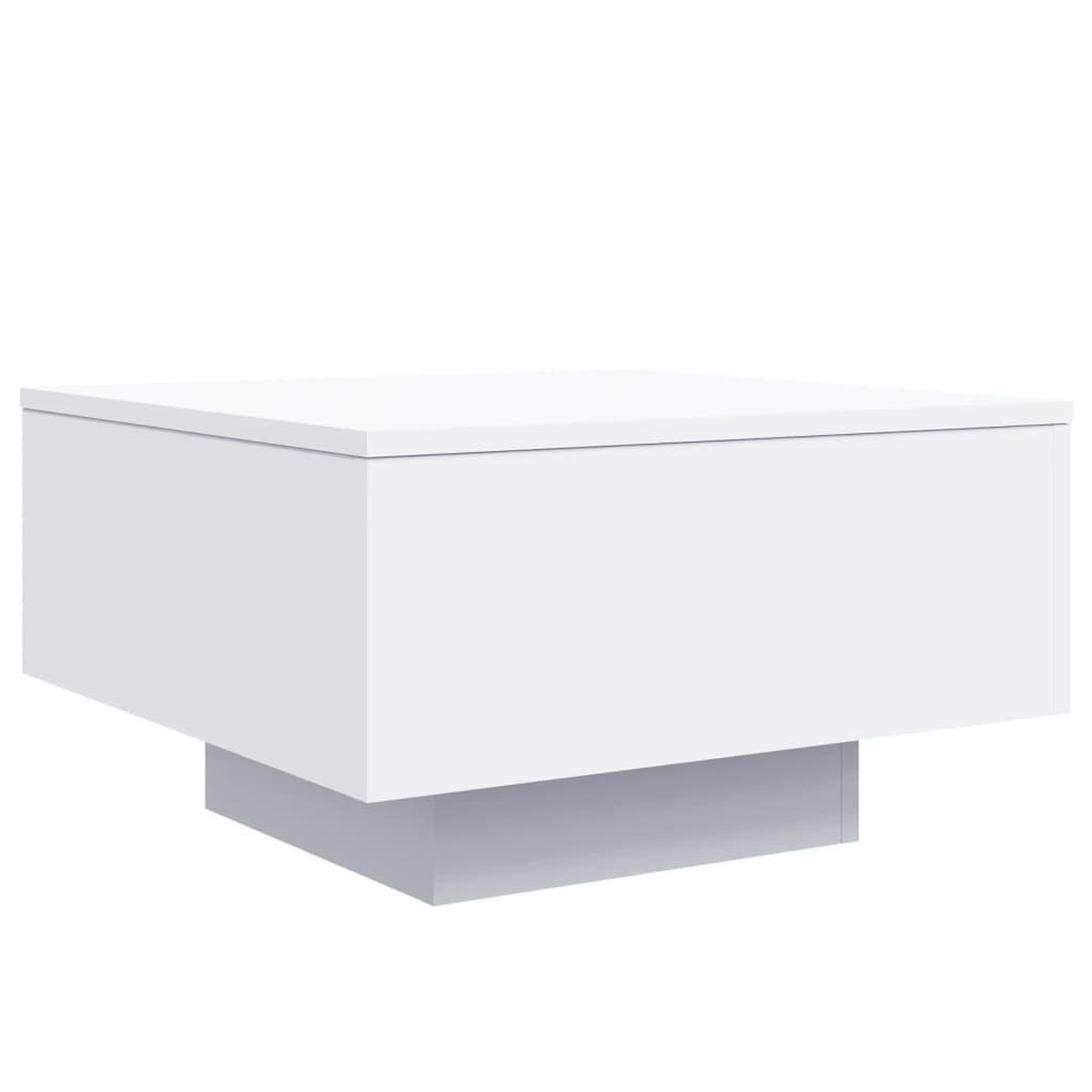 Voir la diapositive 2 : VIDAXL Table basse blanc 55x55x31 cm bois d'ingenierie