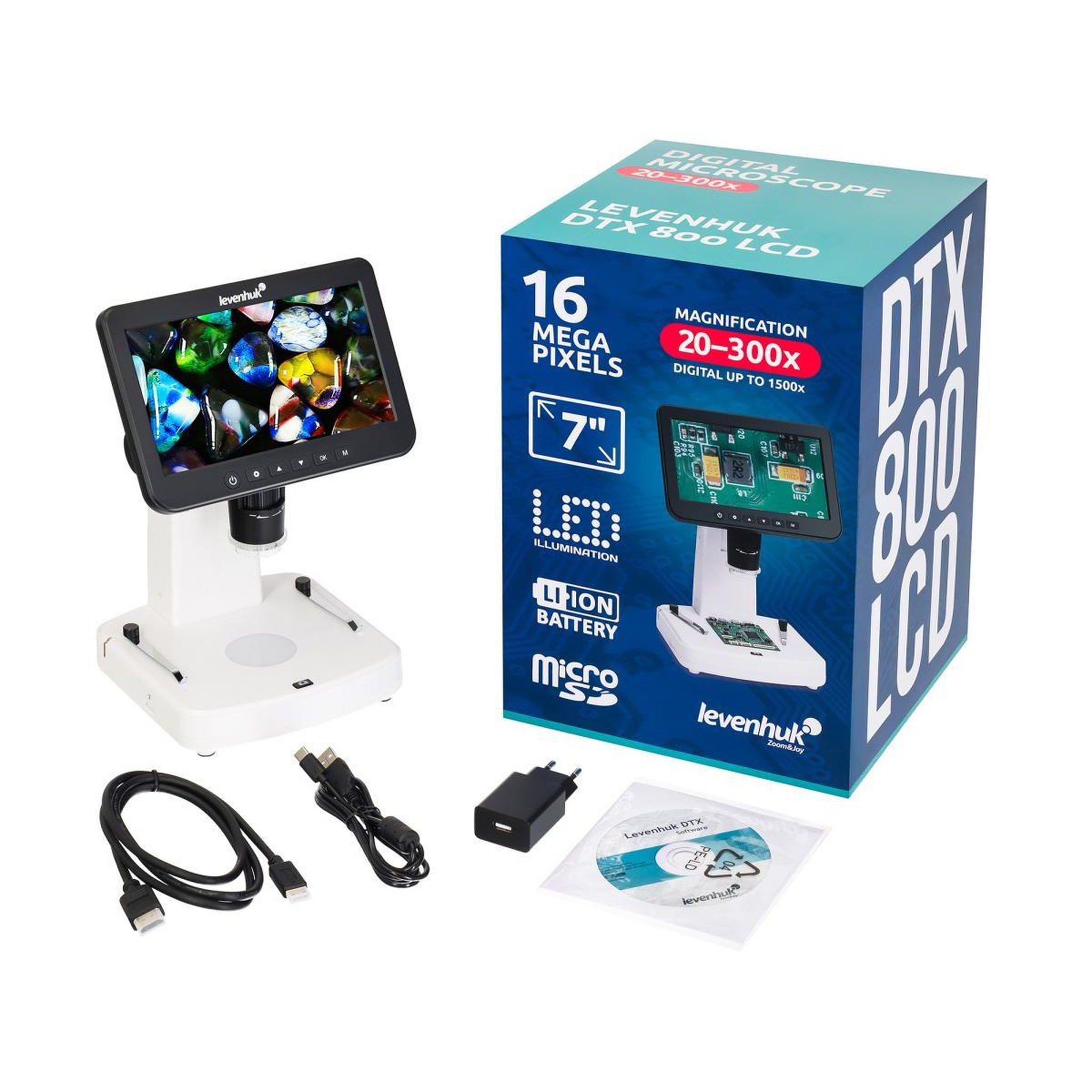 Voir la diapositive 2 : LEVENHUK Microscope numérique lcd  dtx 800