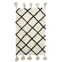 Voir la diapositive 1 : The Home Deco Factory Tapis berbère pompons 50x80 coton