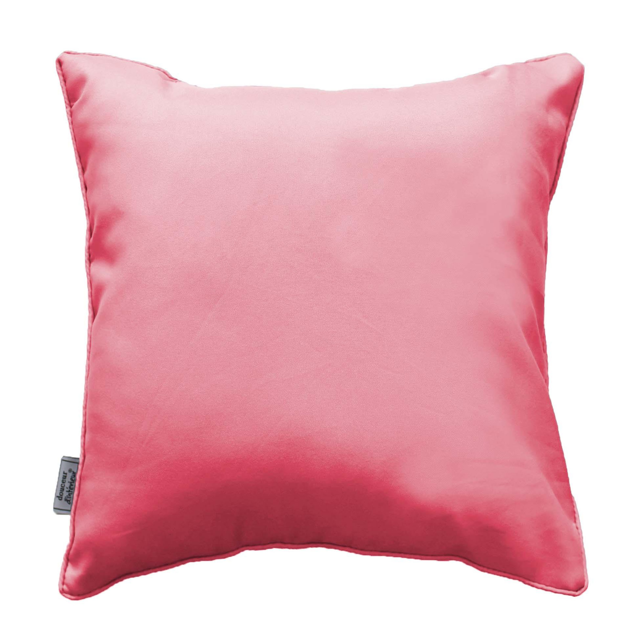 Eden Coussin uni passepoil corail design et moderne