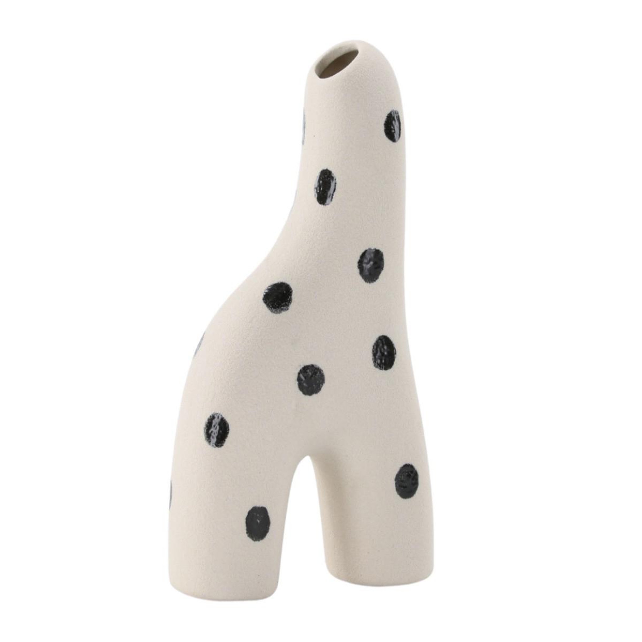 Paris Prix Vase design  aya  16cm blanc & noir