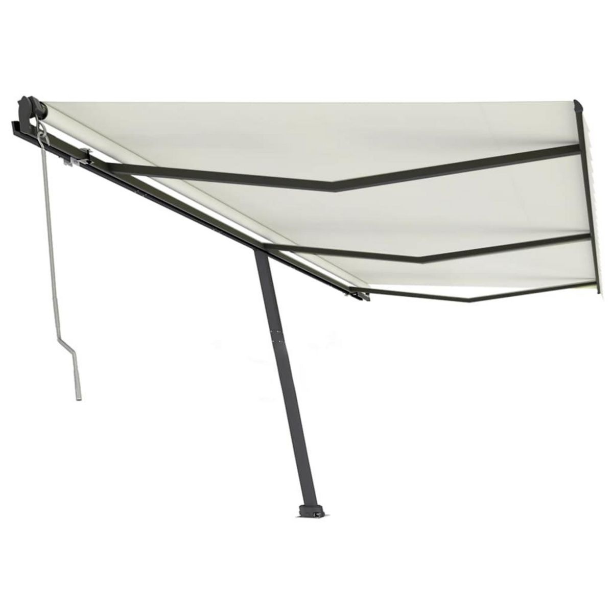 VIDAXL Auvent automatique sur pied 600x350 cm Creme