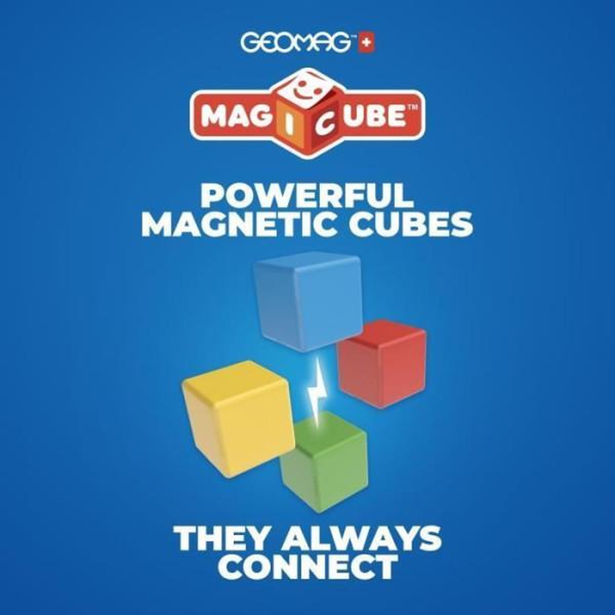 Voir la diapositive 3 : Geomag Blocs magnétiques - GEOMAG - Set créatif - 16 pieces - Éducatif - Plastique recyclé - Des 12 mois