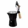 Voir la diapositive 2 : SECRET DE GOURMET Cafetière Italienne  Elvia  19cm Noir