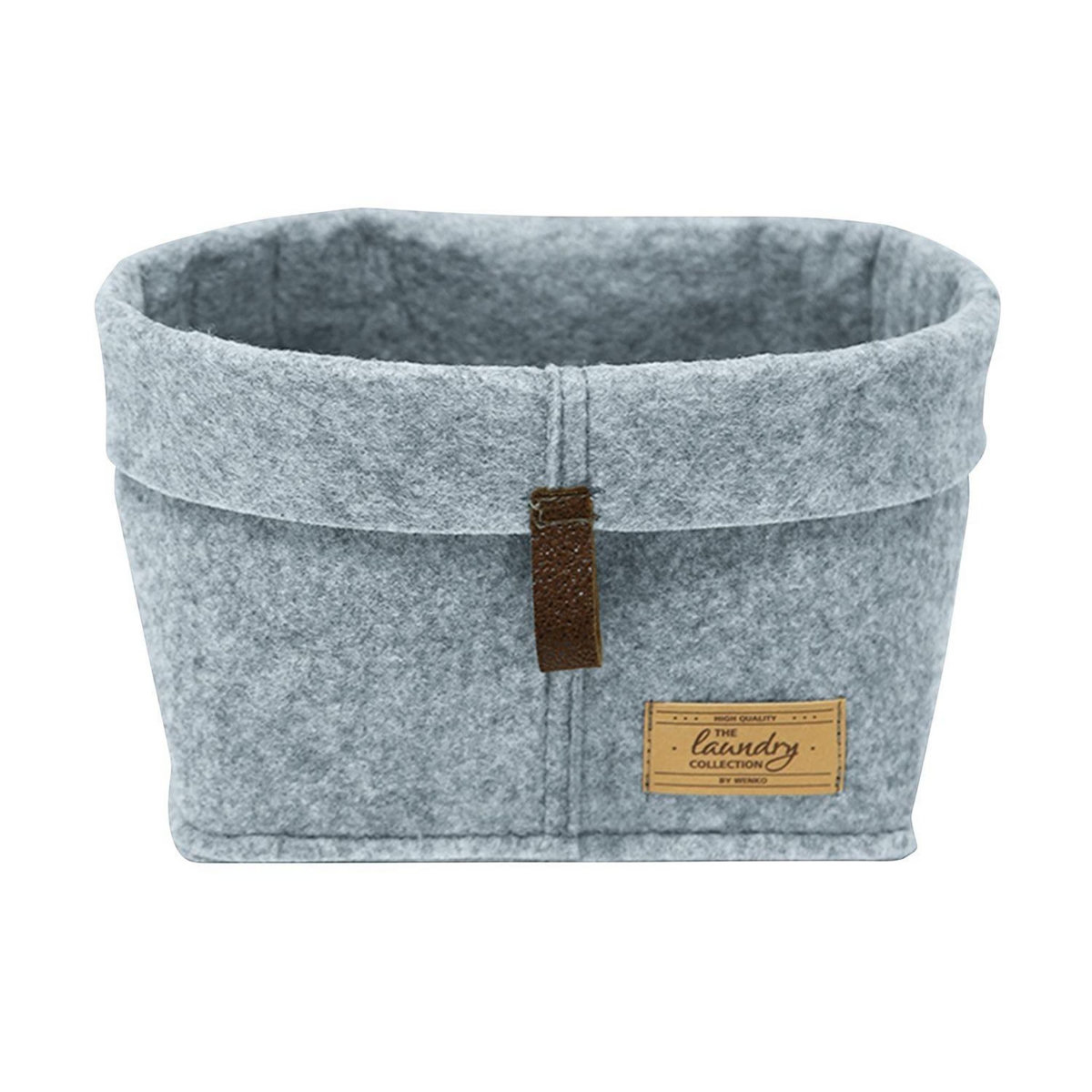 Wenko Lot de 3 Corbeilles feutre Feli - Gris