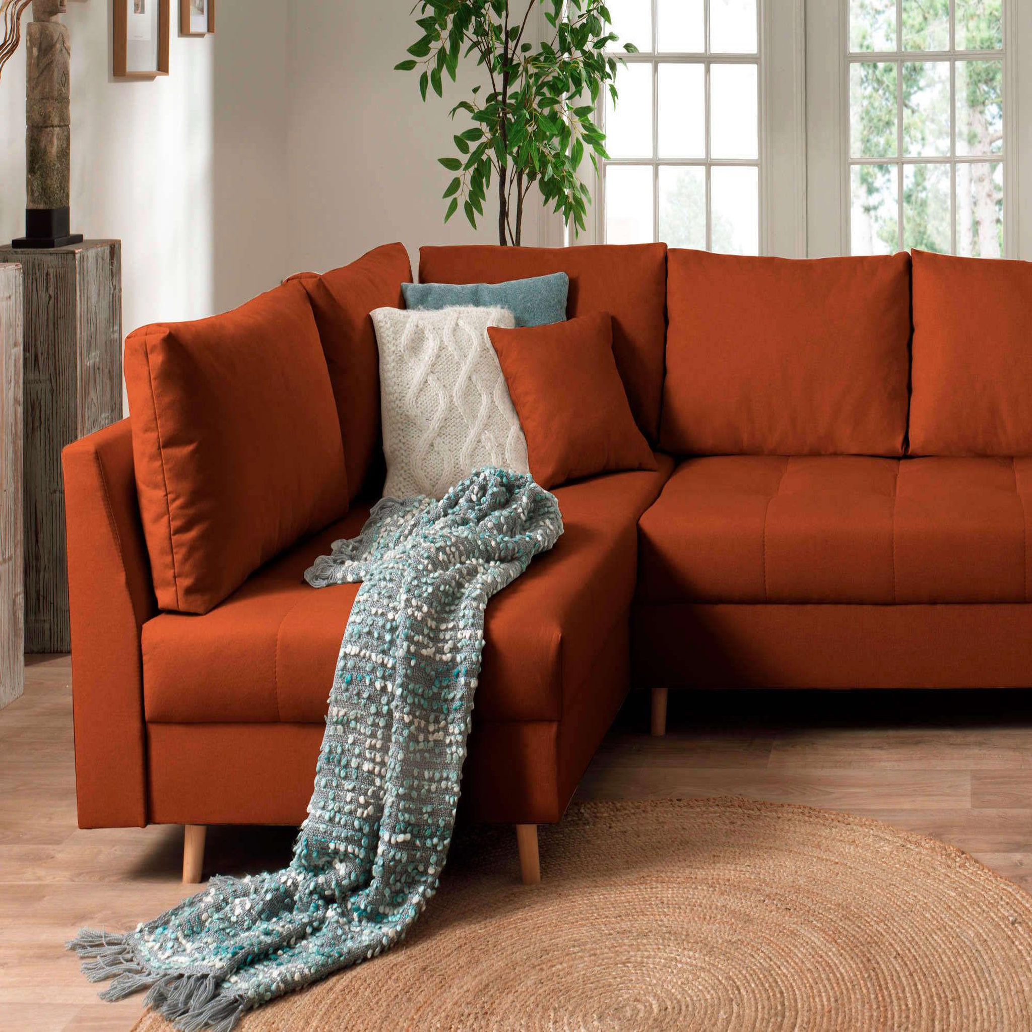 Voir la diapositive 3 : LISA DESIGN Rune - canapé panoramique - 7 places - style scandinave - gauche