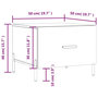 Voir la diapositive 6 : VIDAXL Table basse Chene sonoma 50x50x40 cm Bois d'ingenierie