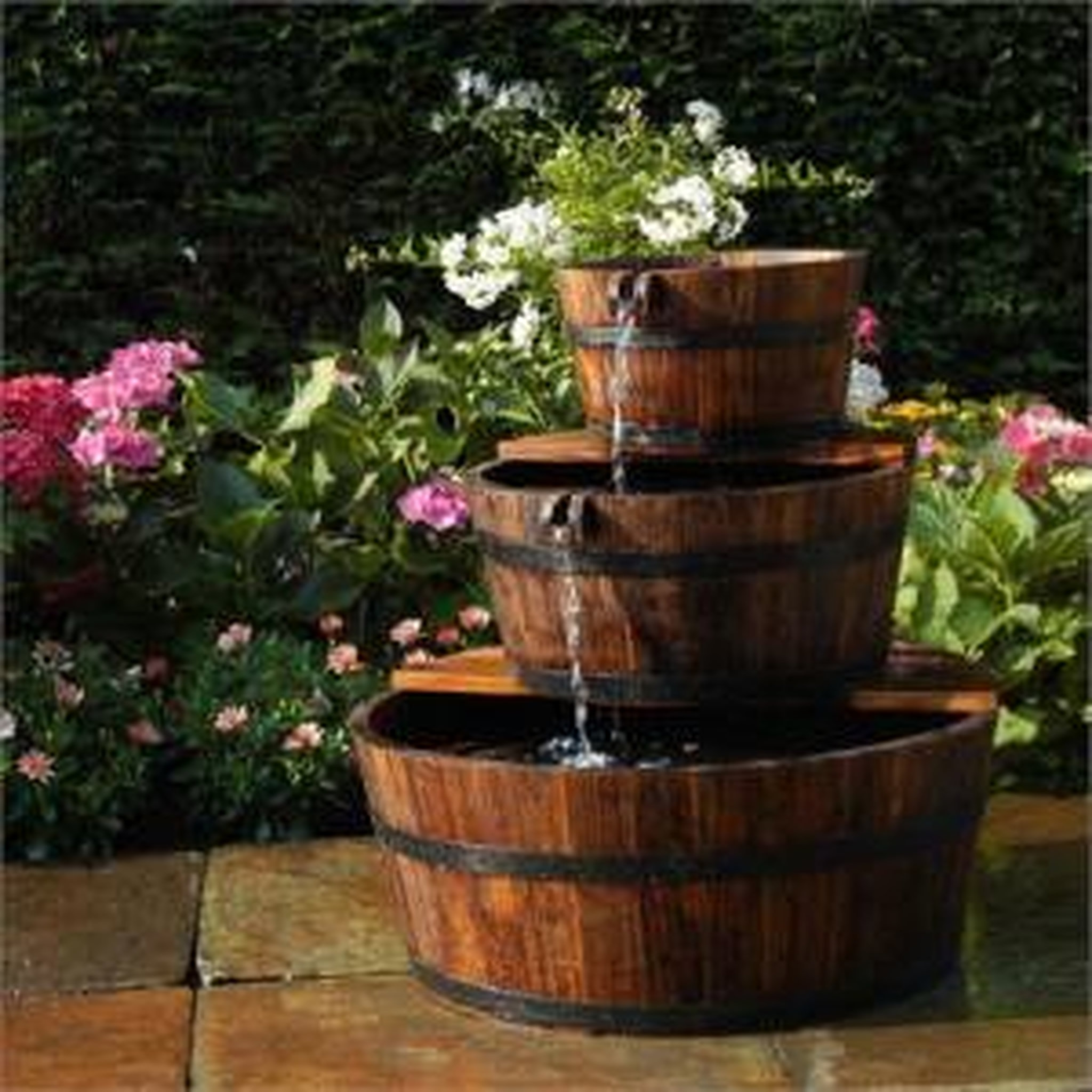 Voir la diapositive 1 : UBBINK Fontaine bois cascade EDINBURGH