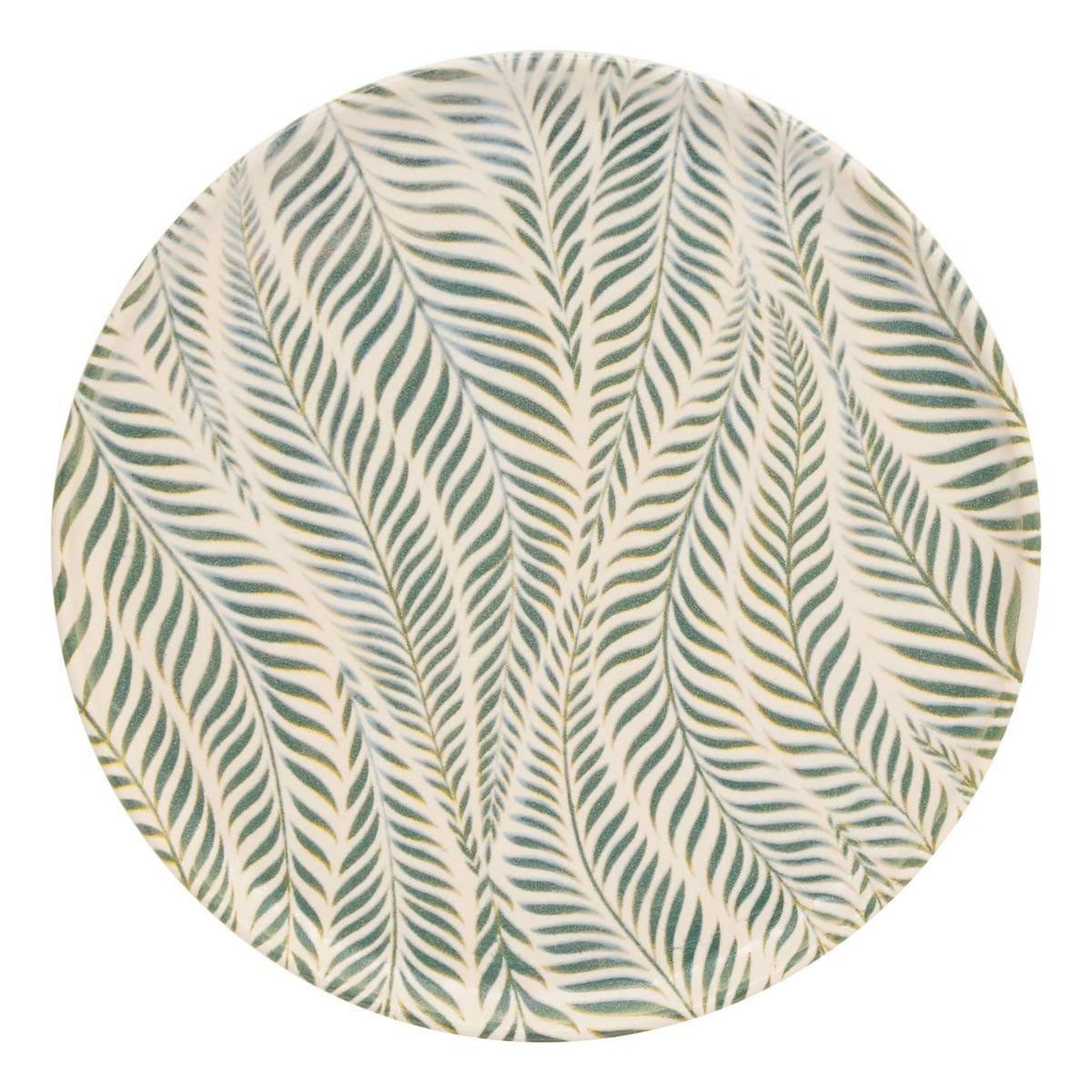 SECRET DE GOURMET Lot de 6 assiettes à dessert  gina  22cm vert