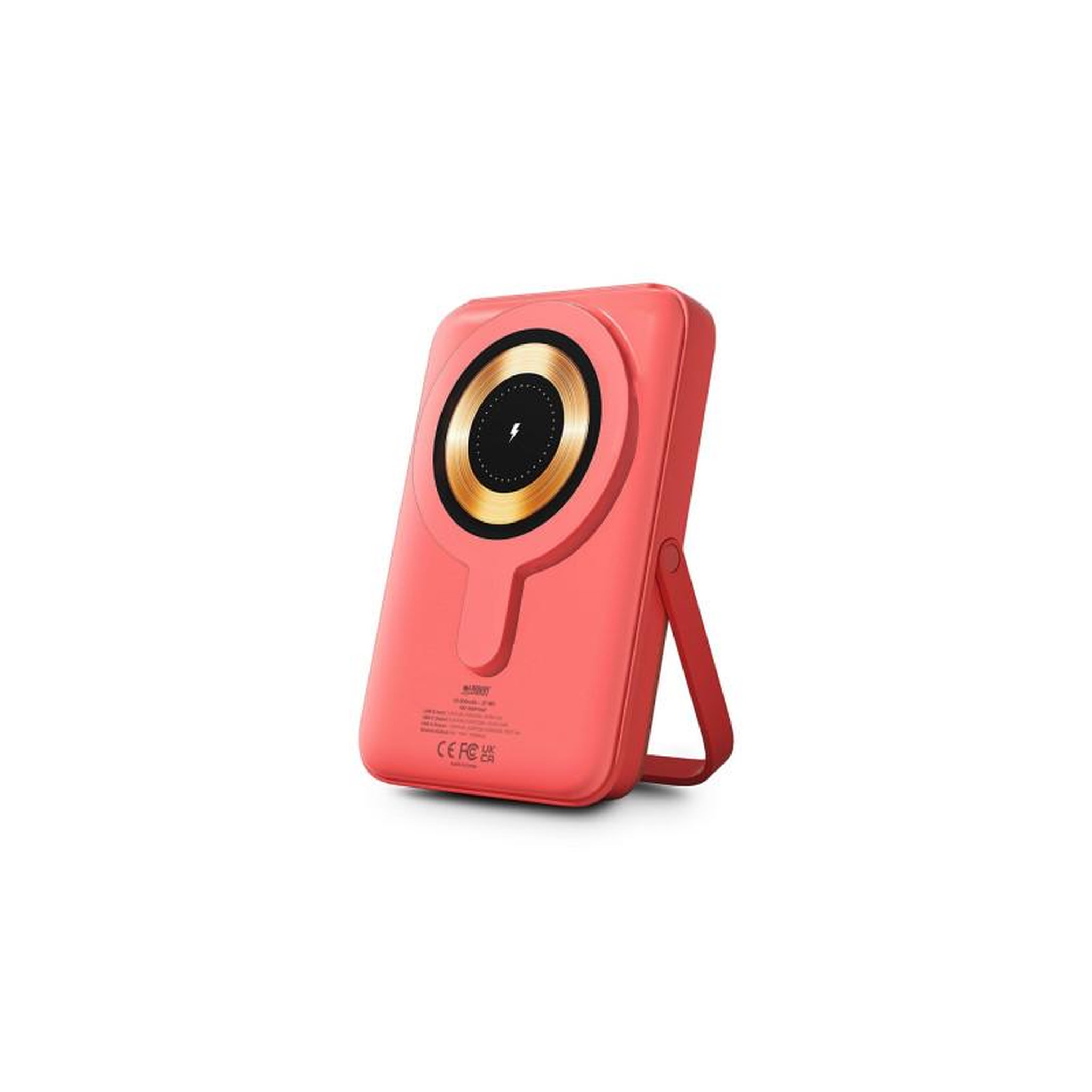 Voir la diapositive 6 : URBAN FACTORY Batterie externe 10000 mAh MagSafe Coral