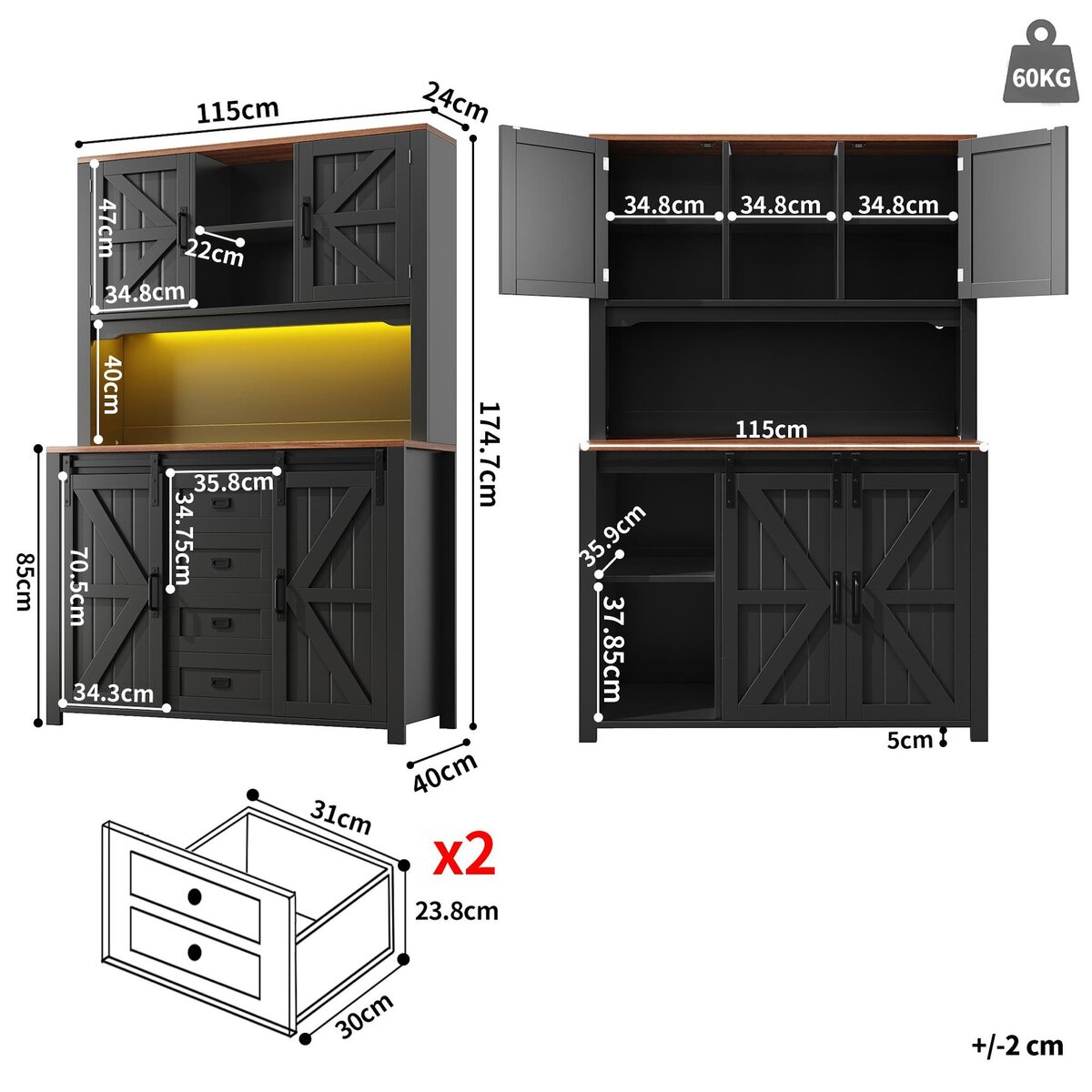 MERAX Buffet de cuisine