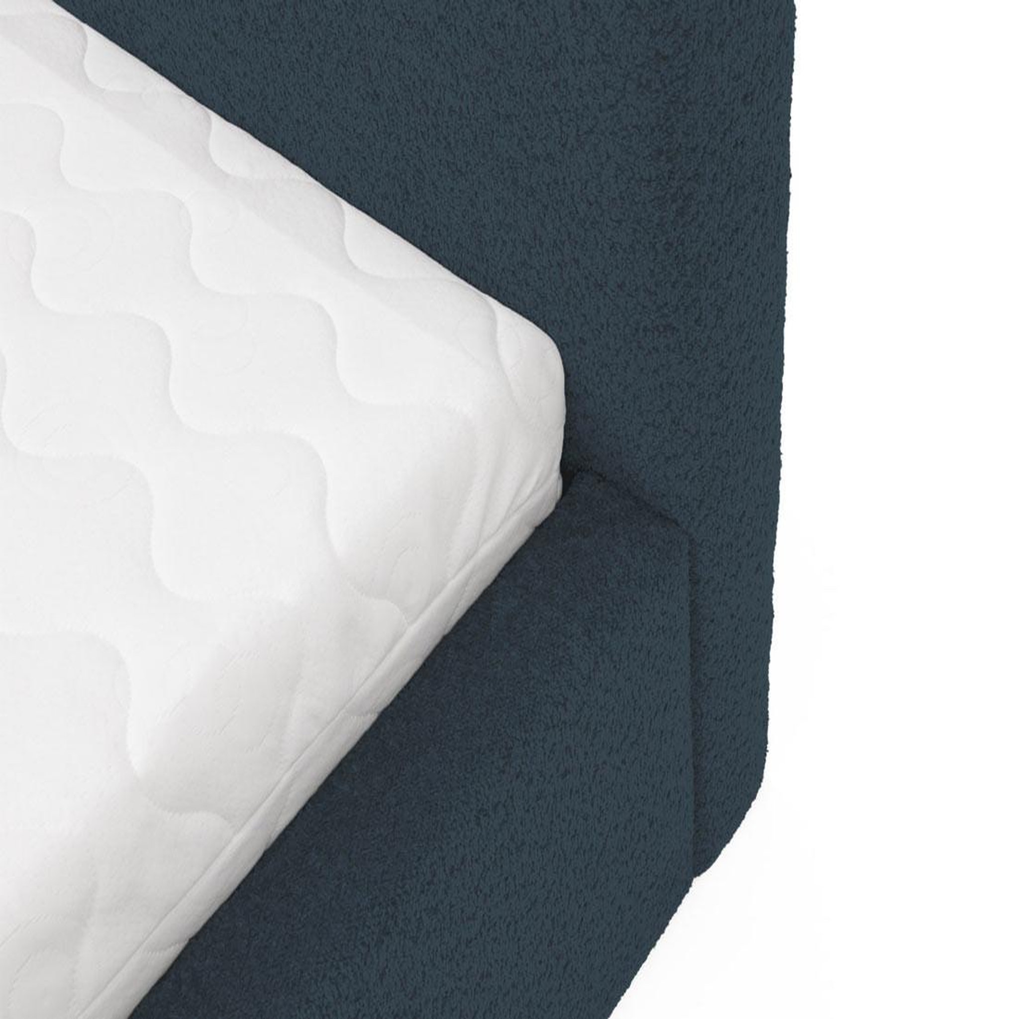Voir la diapositive 4 : BEST MOBILIER Orane - lit coffre - 160x200 cm - en tissu bouclette