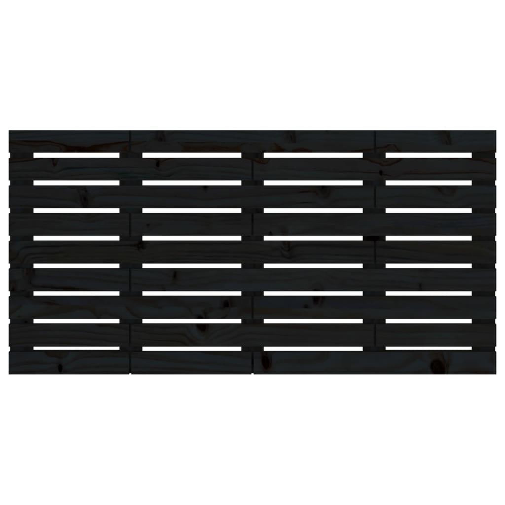 Voir la diapositive 4 : VIDAXL Tete de lit murale Noir 146x3x63 cm Bois massif de pin