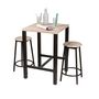 Voir la diapositive 3 : DIVERS Table bar avec tabourets indus Dock - Noir
