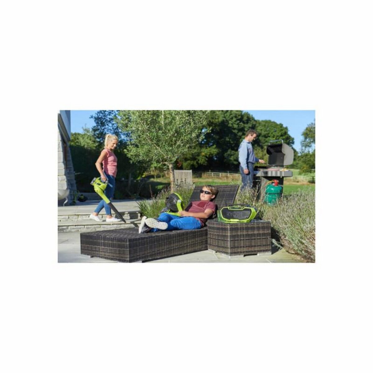 Ryobi Radio d'atelier RYOBI stéréo 18V One+ - sans batterie ni chargeur R18RH-0