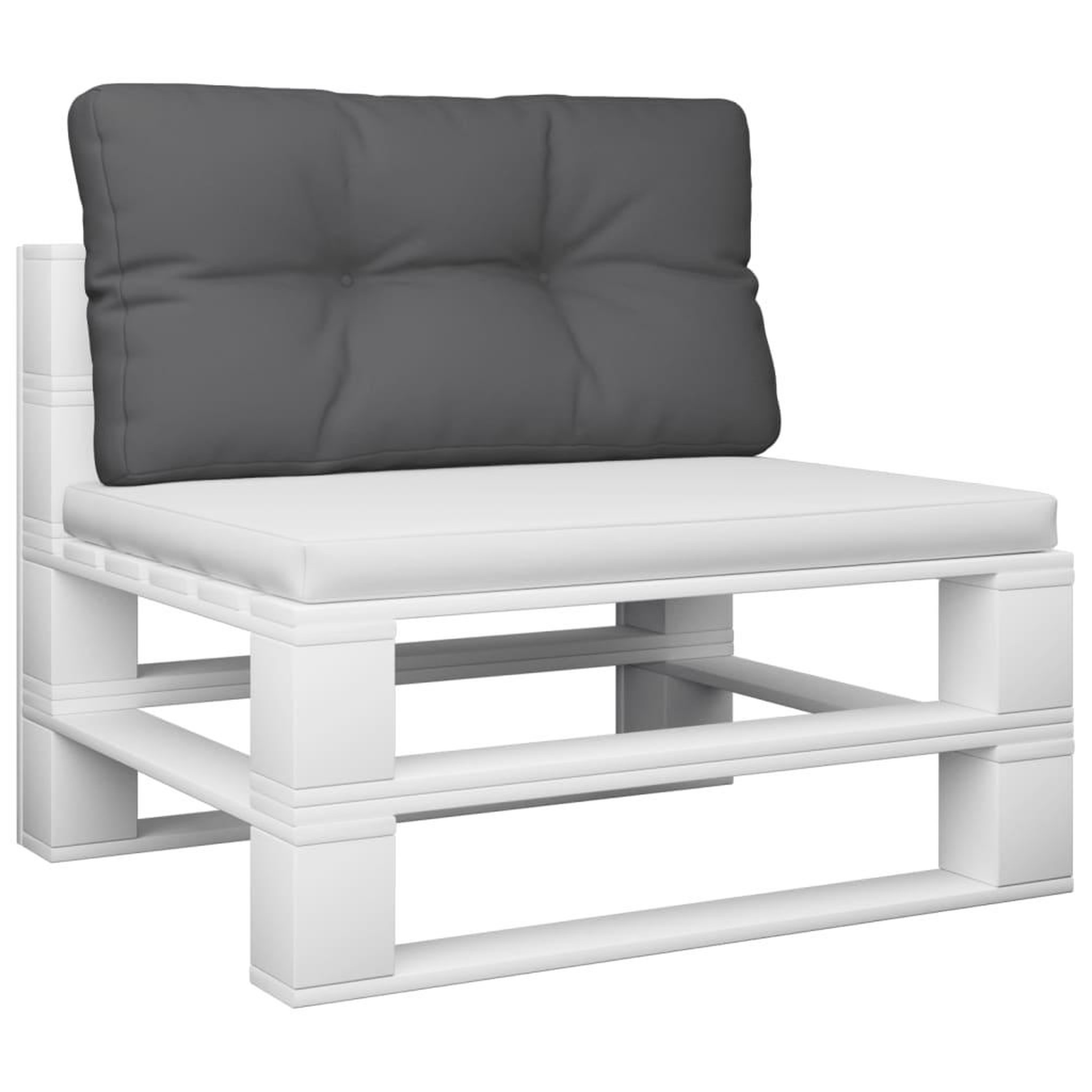 Voir la diapositive 3 : VIDAXL Coussin de palette anthracite 70x40x12 cm tissu