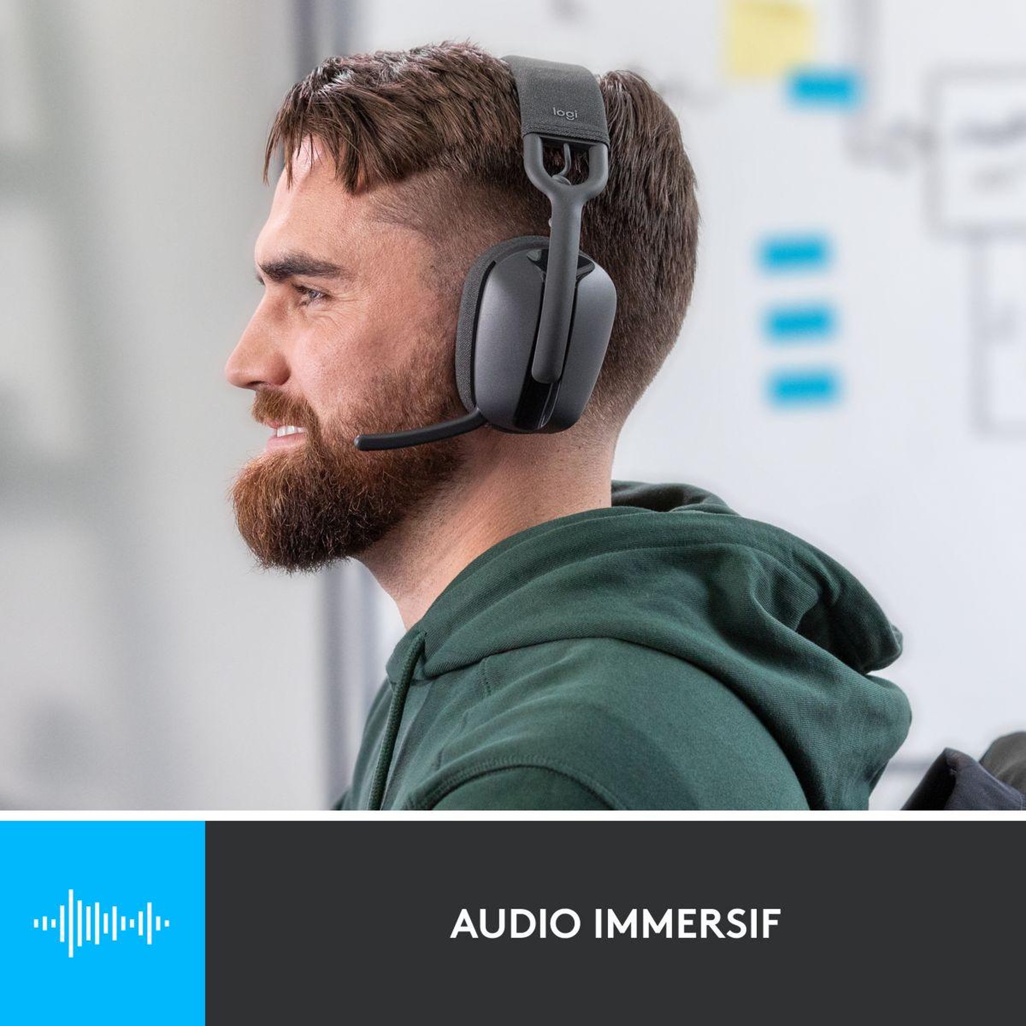 Voir la diapositive 4 : Logitech Micro-casque Zone Vibe 100 Graphite