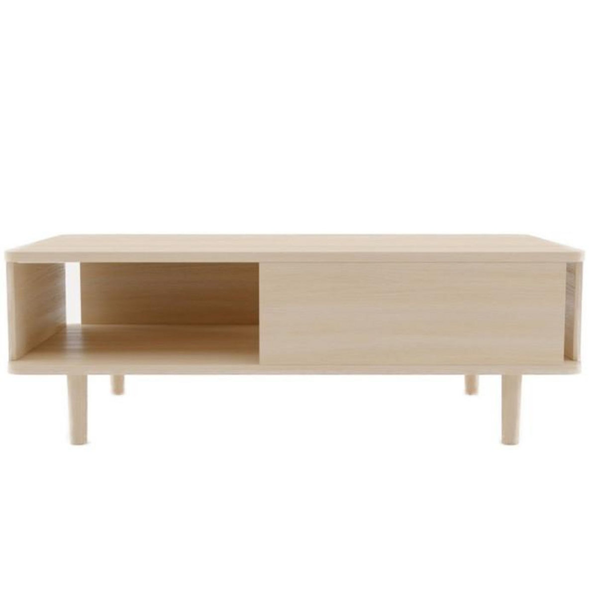 Paris Prix Table Basse Design  Hillen  125cm Naturel