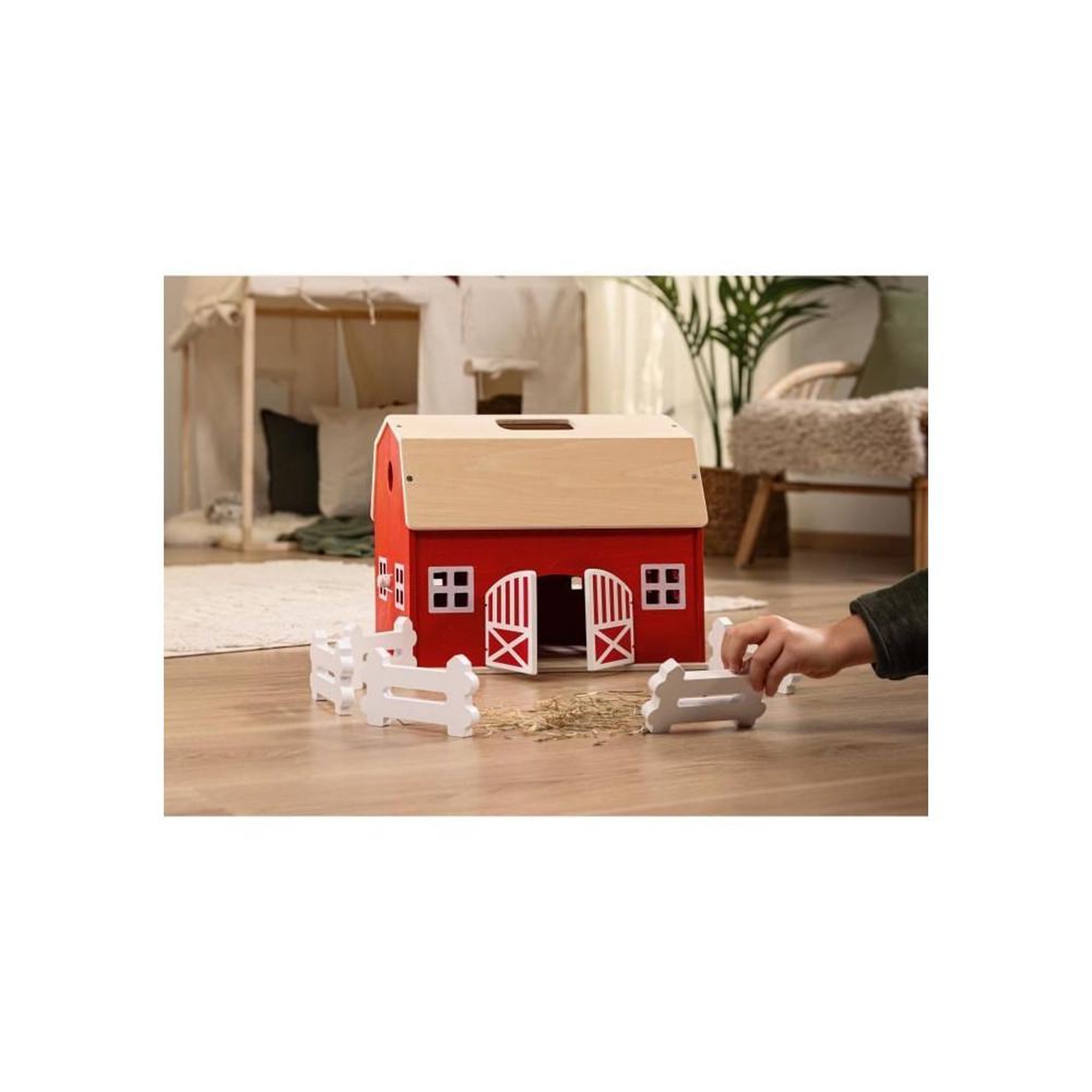 Voir la diapositive 2 : Schleich Figurine Ferme en bois rétro, Schleich 42602 Gamme Farm World