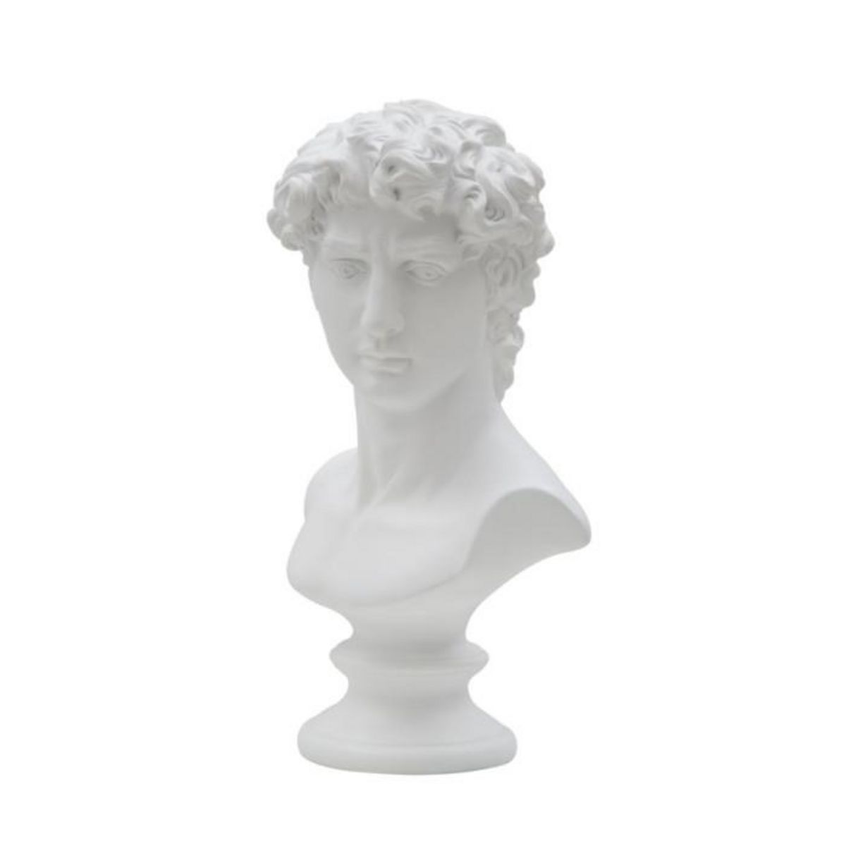Paris Prix Buste Tête Masculine  Roman  34cm Blanc