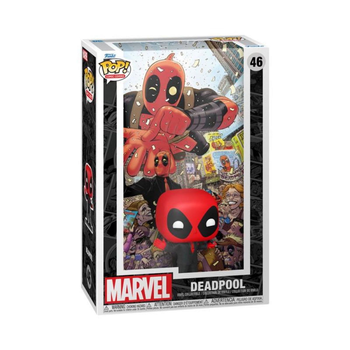 Funko Figurine Funko Pop Comic Cover Marvel Deadpool in Black Suit