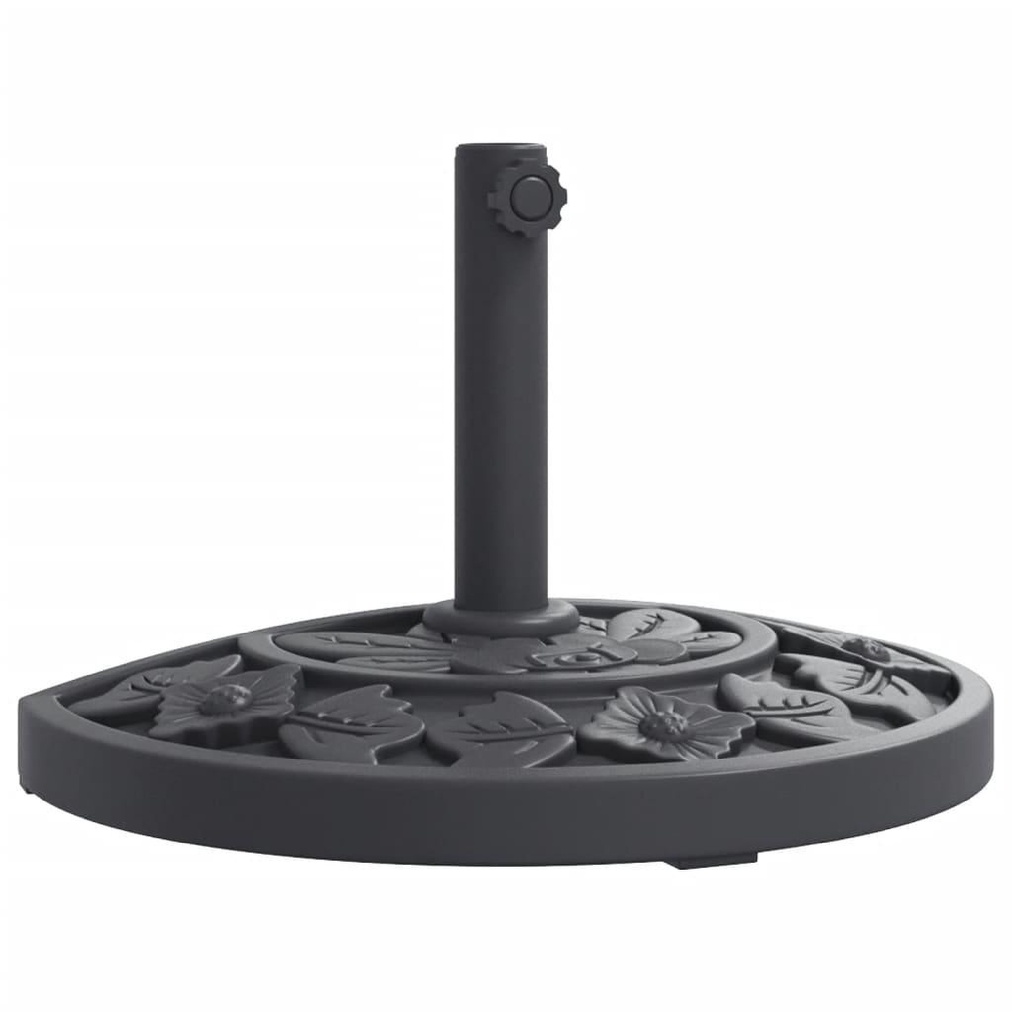 Voir la diapositive 2 : VIDAXL Base de parasol pour mats Ø38 / 48 mm 9 kg demi-rond